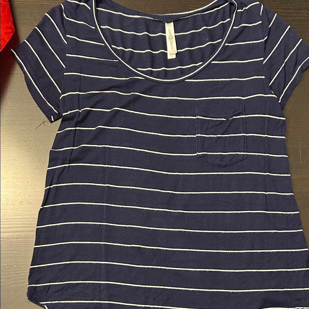 Classic Navy Striped Women's Tee